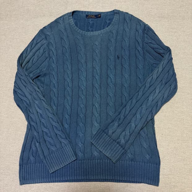 폴로 랄프로렌 라운드 케이블 니트