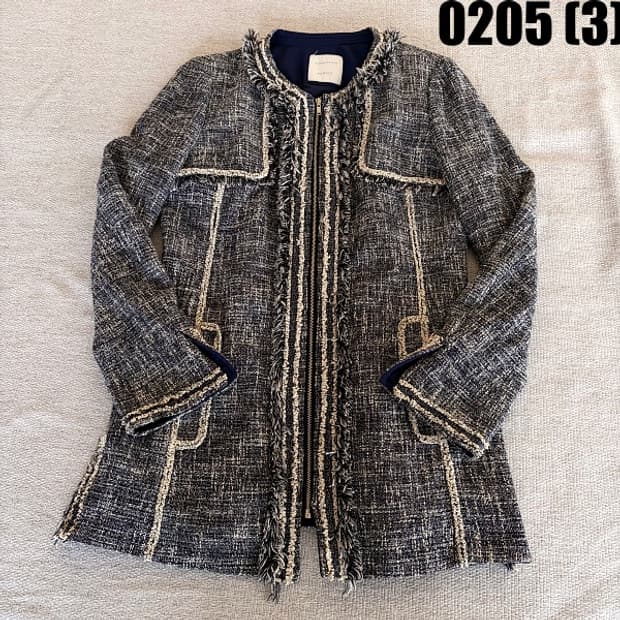 [85] 김서룡 여성 트위드 롱 자켓 0205(3)