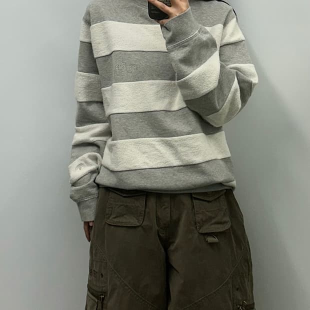 아디다스 x 알렉산더 왕 스트라이프 맨투맨