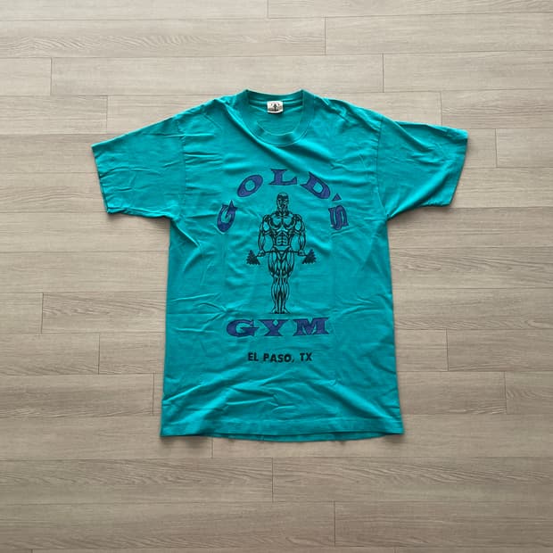 90s 골드짐 빈티지 티셔츠