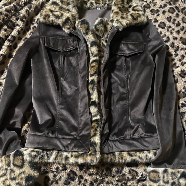 레오파드 자켓