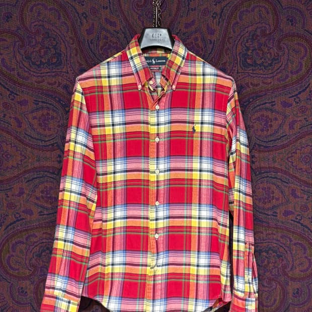 폴로 랄프로렌 프란넬 체크 셔츠