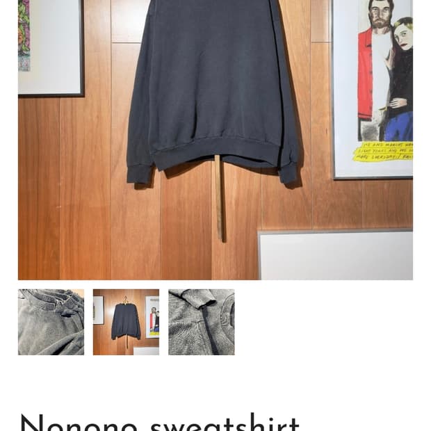 도넛리벤지 스웻셔츠 3size 새상품