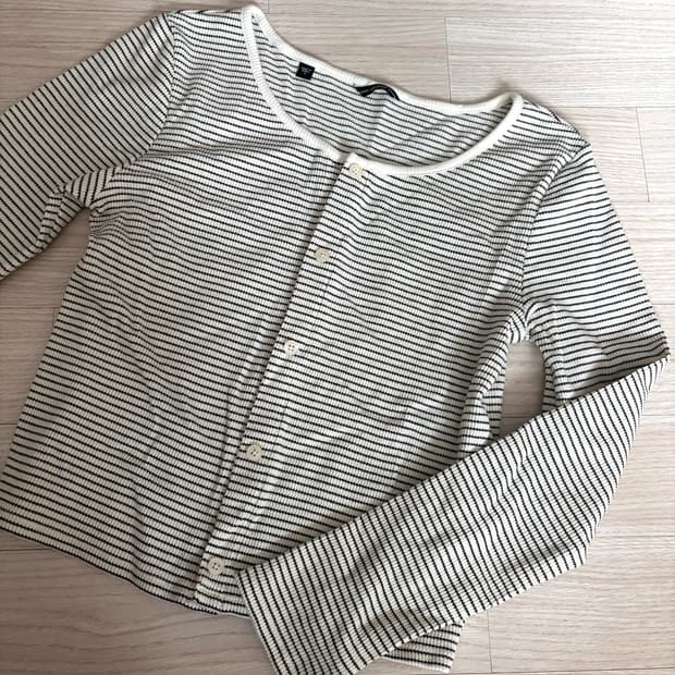 Guess 와플 가디건 나시 set