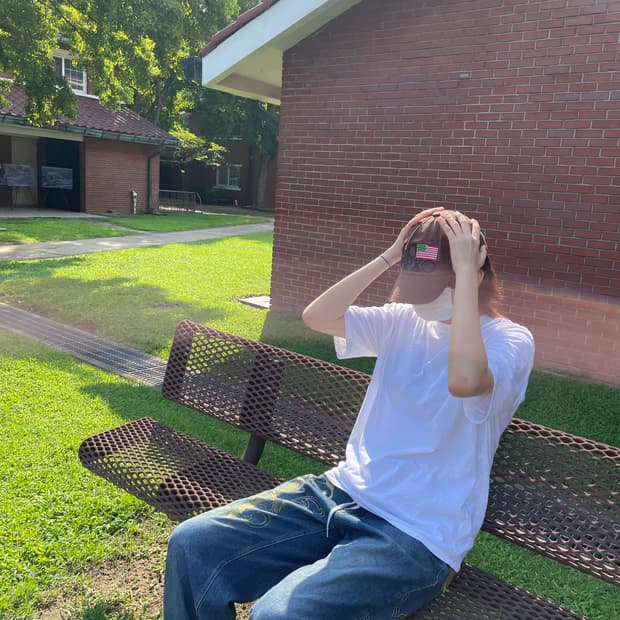 US Flag 6-Panel Cap_Washed Brown