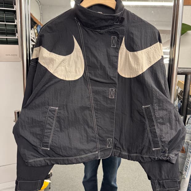 나이키 스우시 여성 리펠 우븐 자켓