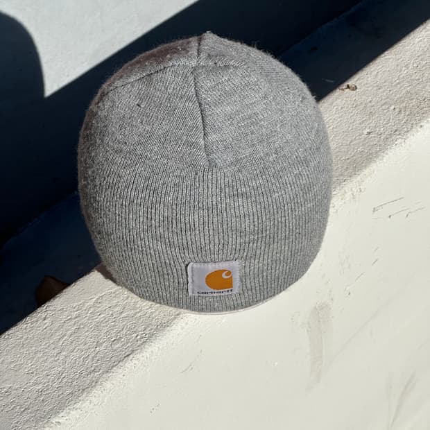 [F] 칼하트 그레이 비니 모자