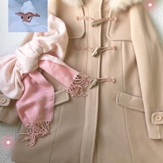 투다빈 빈티지 핑크 떡코 모리걸 일본 빈티지