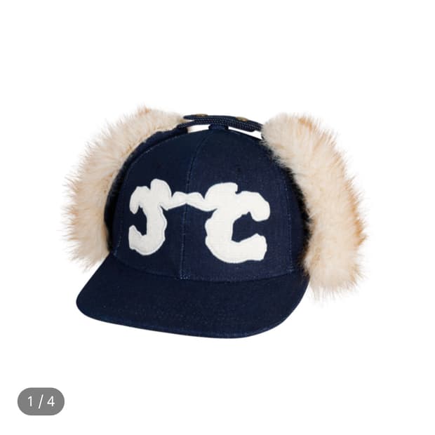 C4PO Trapper Hat DENIM 데님 퍼 모자