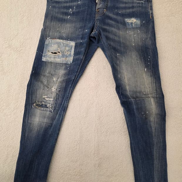 [정품] 디스퀘어드2 남성 페인팅 디스덧뎀진/섹시트베.  S74LA070