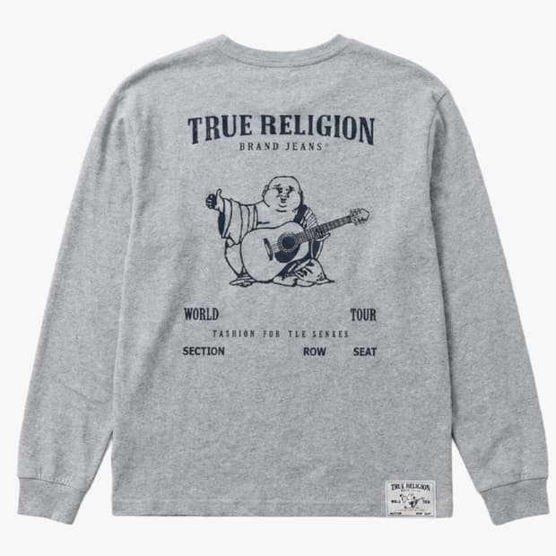 [새제품]트루릴리전 롱슬리브 그레이 L