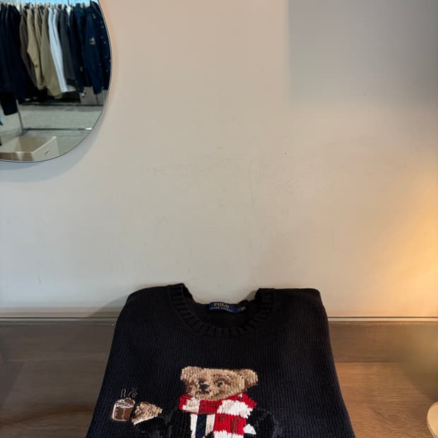 폴로 랄프로렌 코코아 베어 니트 스웨터