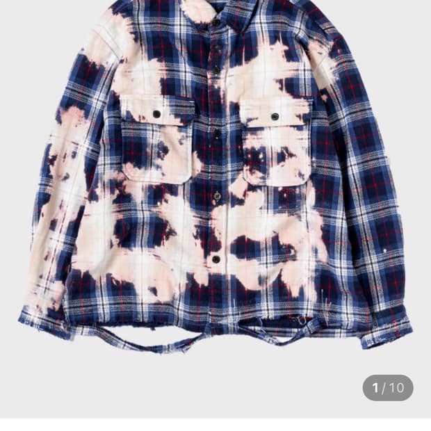 아나크로놈 플란넬 블리치 셔츠 블루