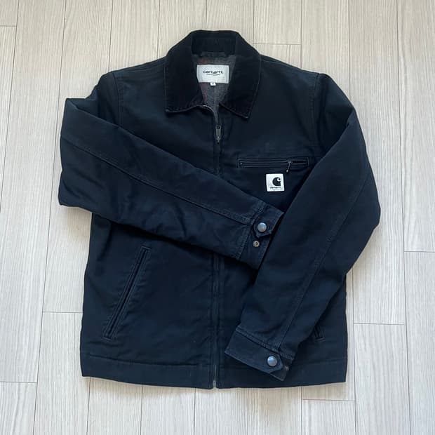 칼하트 윕 라인드 디트로이트 자켓 블랙