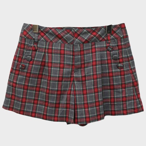 LA BALA 체크 숏 팬츠 63206