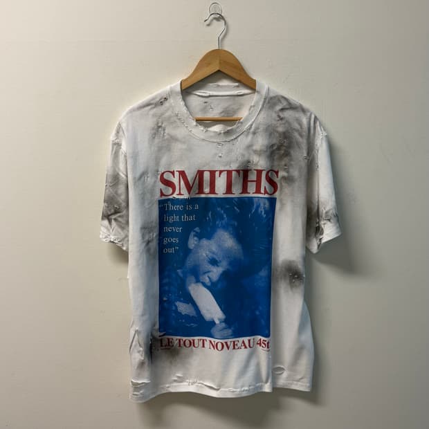 (Vintage custom) distressed 빈티지 프린팅 반팔티