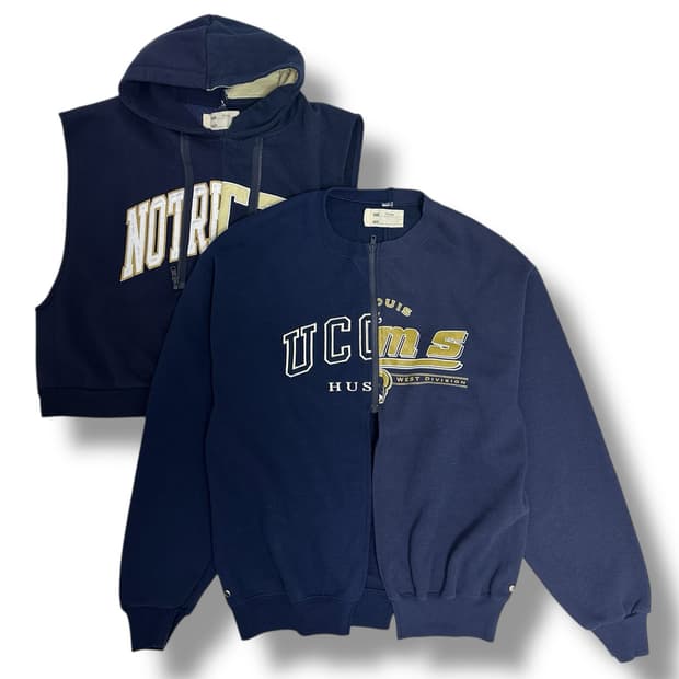 CIRCA ADJUSTABLE LENGTH LAYERED SWEATTOP