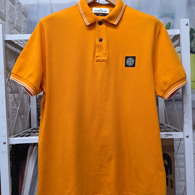 스톤아일랜드 남성 반팔티 105 슬림핏 카라티셔츠 MM87