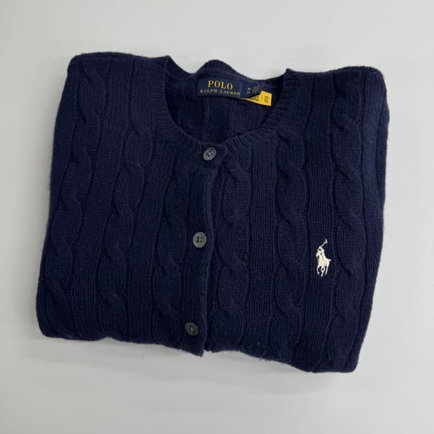 폴로 캐시미어 혼방 가디건 