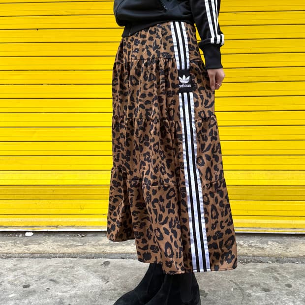 캉캉 플레어 커스텀 스커트 레오파드