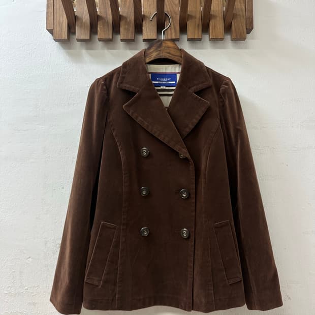 드라이완료 Burberry 버버리 Blue Label 코듀로이 더블 재킷