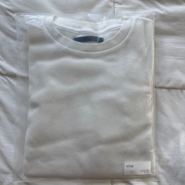HTAE VTG Thermal Honeycomb White 허니콤 티셔츠