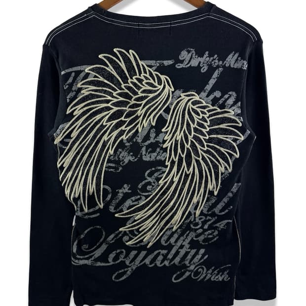 JPN 펑크 날개 자수 롱슬리브3021