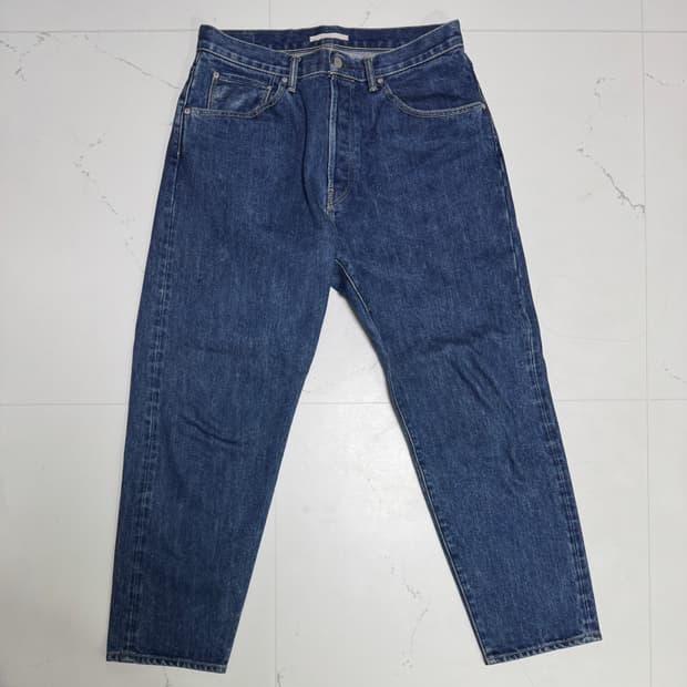 [HATSKI] 하츠키 루즈 테이퍼드 데님 유즈드 블루 (5사이즈)