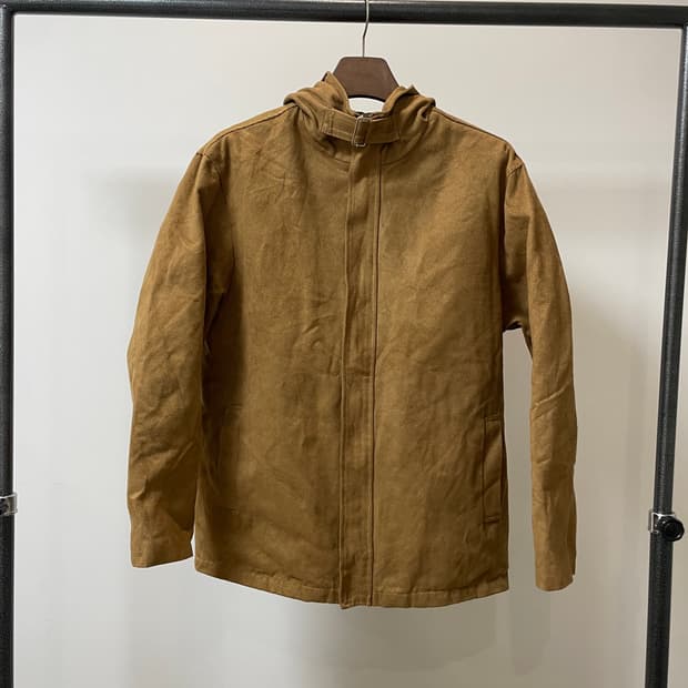 (10) Gianni Barbato italy 스웨이드 후드 자켓