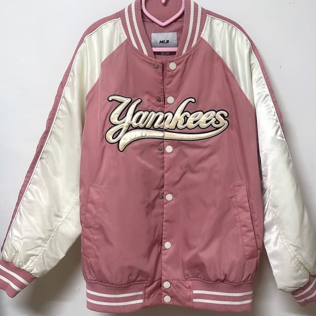 MLB 뉴욕양키스 핑크 양키스 야구점퍼 M