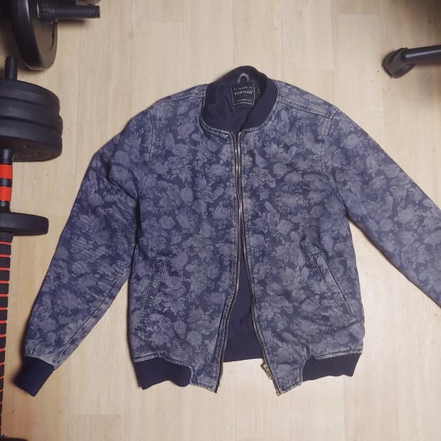 일본 프린팅 데님 스타디움 자켓 m,77