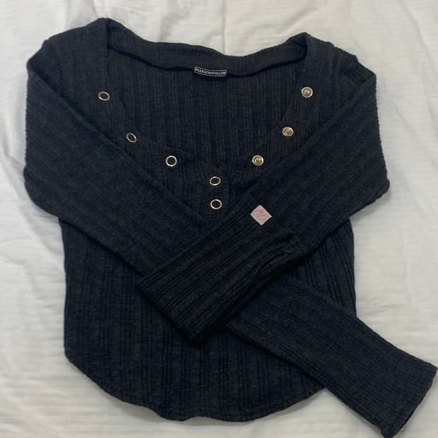 플리즈노팔로우 버니탑 차콜