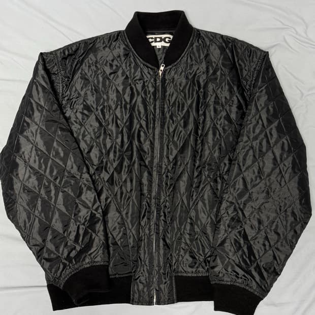 [XL]꼼데가르송 퀄티드 블루종 자켓