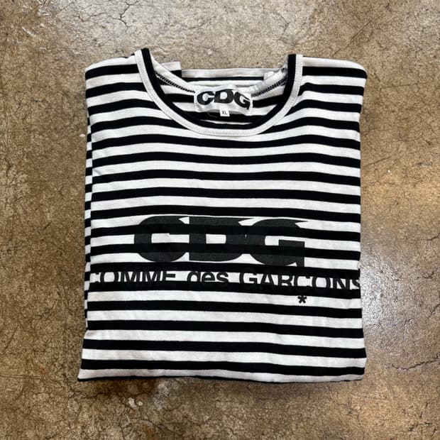 CDG 스트라이프 티셔츠