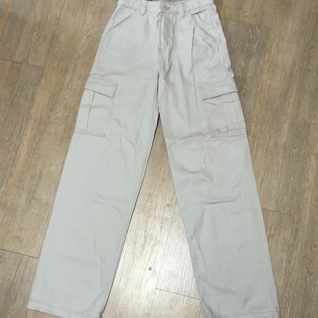 H&m 흐앤므 카고 팬츠 엑스트라롱 연베이지