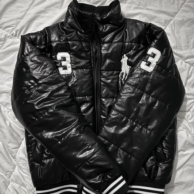 @유일매물@ 폴로 빅포니 유광 패딩 