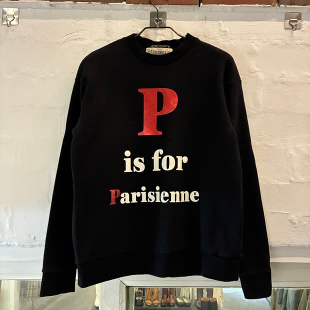 Etre Cecile 에트레 세실 Paris 스웻셔츠 S