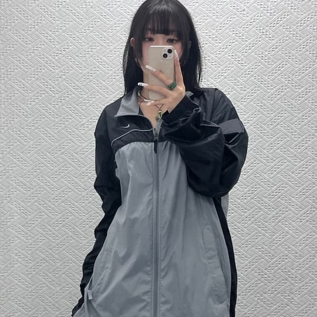 나이키 올드스쿨 레트로 배색 바람막이 자켓 XXL C10822