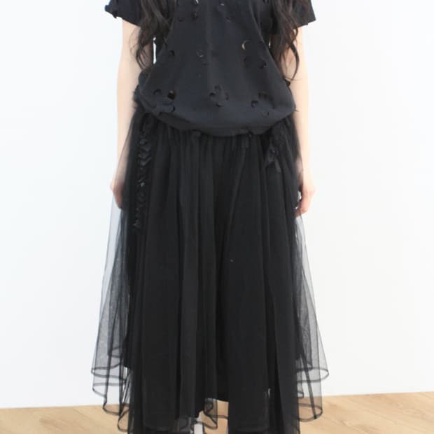 comme des garcons floral t-shirt