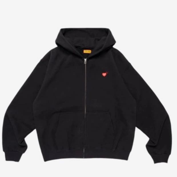 휴먼메이드 후드집업 블랙xl 미개봉