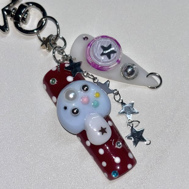 네일 팁 키링 nail tip keyring