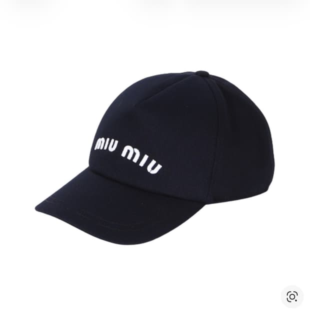 미우미우 모자 블랙 M