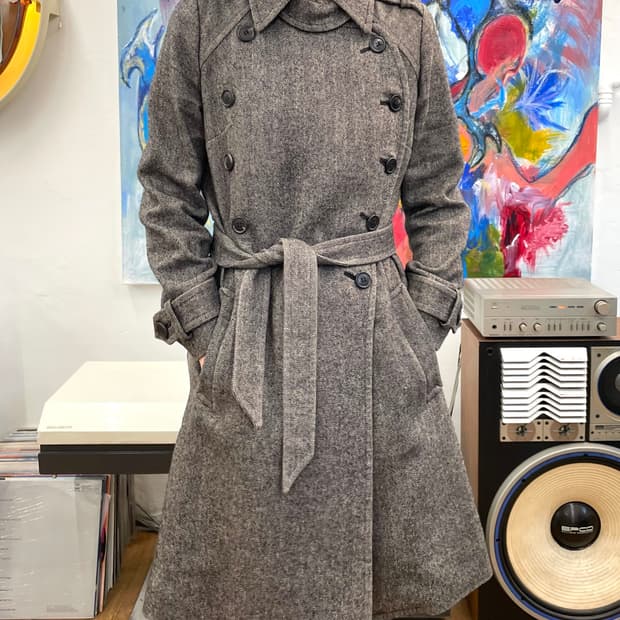 이자벨마랑 더블브레스티드 헤링본 코트