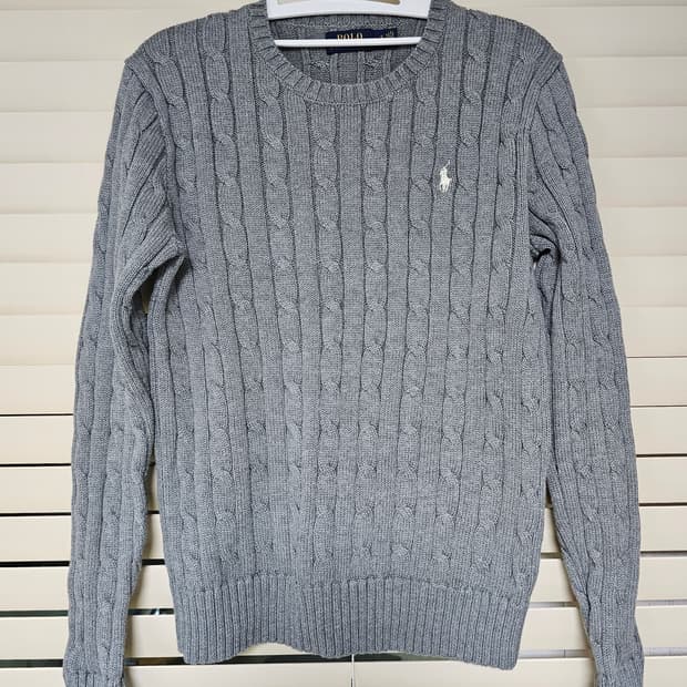폴로 랄프로렌 꽈배기 케이블 니트 S