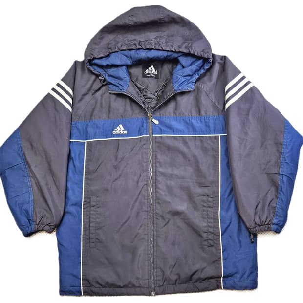 아디다스 올드스쿨 태권도 빈티지 삼선 후드 자켓