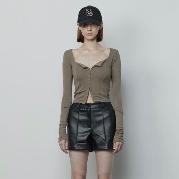 보헤미안서울 후크 라인 가디건 (스퀘어넥 가디건)