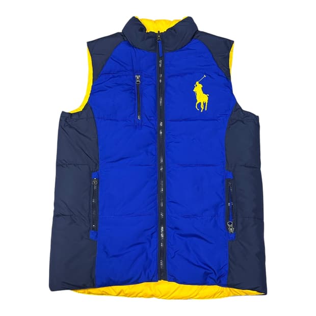 ✨ (바배) 폴로 랄프로렌 리버시블 패딩 조끼 (14-16)