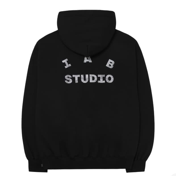 아이앱 블랙 카모 후드티L