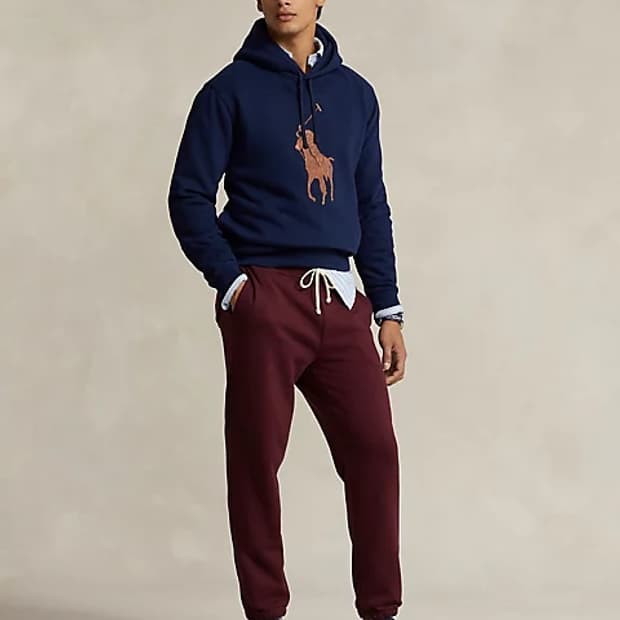 폴로 랄프로렌 레더 빅포니 후디