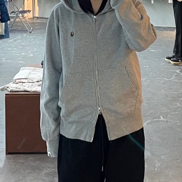 베이프 원 포인트 에이프 헤드 샤크 후드 집업 H1394